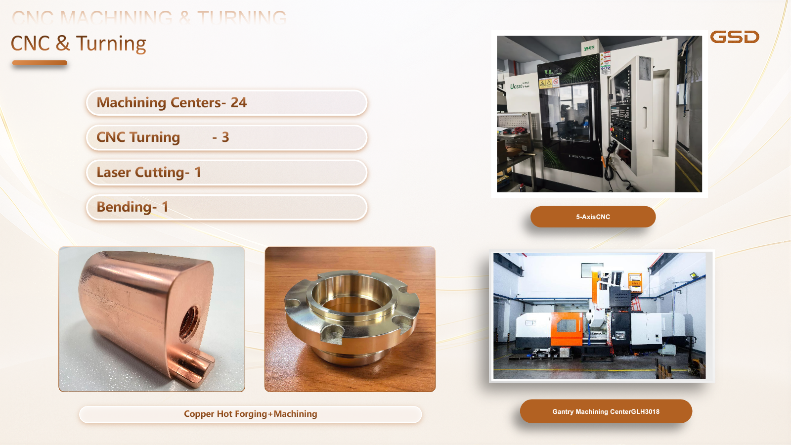 Golden Steed CNC machining and turning equipment